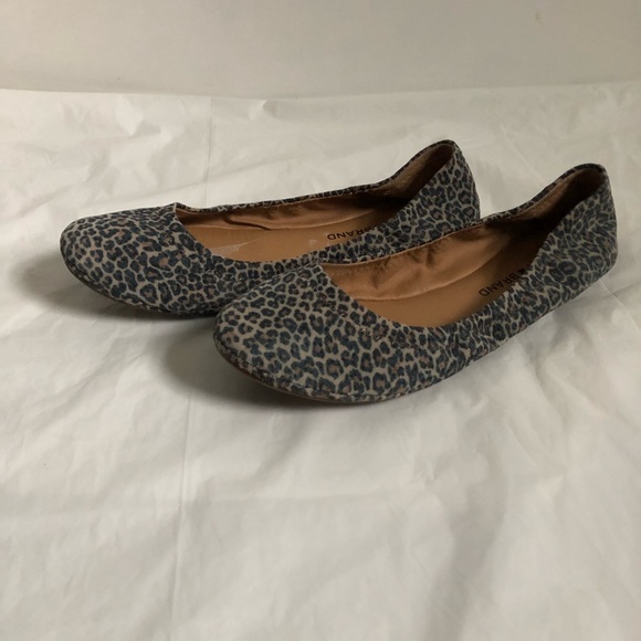 Lucky Brand Ballet Flats Size 7.5 Animal Print Leopard Cheetah Print - Picture 4 of 6